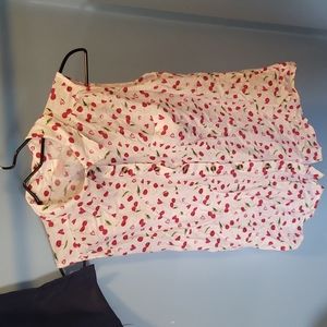 Cherry Hearts tank top blouse